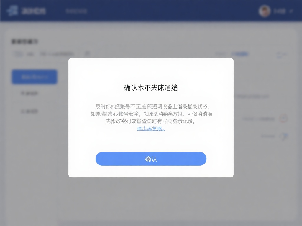 确认并完成注销
系统提示后，点击“确认”即可完成